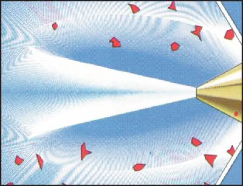 Beispiel Schutzschild für Kurzdüse Blaspistole Kunststoff