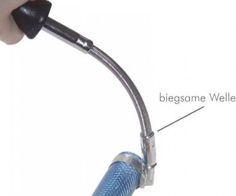 Beispiel Biegsamer Schlauchschellendreher für Werkstatt und Industrie