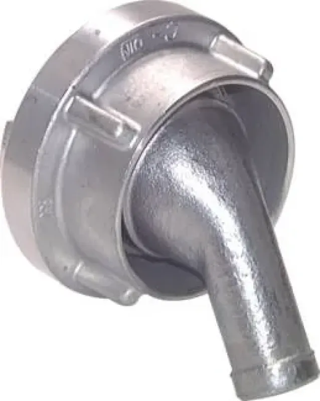 Geschmiedete Storz-Kupplung aus Aluminium mit 50° abgewinkeltem, drehbarem Schlauchstutzen