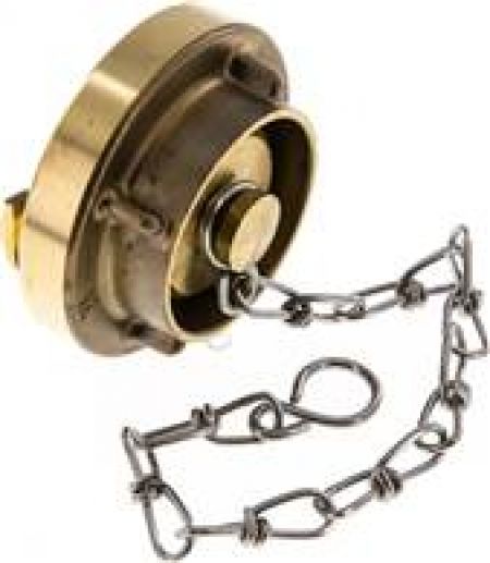Storz-Blindkupplungen mit Kette, Messing, alle Größen von www.pneumatikshop-online.de