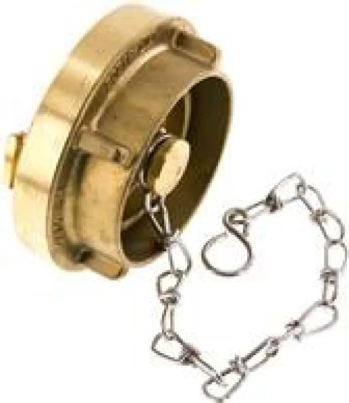 Storz-Blindkupplungen mit Kette Messing massiv