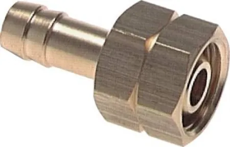 Schlauchtüllen mit Überwurfmutter (Linksgewinde), PN 40, Edelstahl 1.4571, Tülle, Schlauch, Überwurf, alle Größen