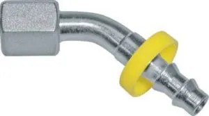 Winkel-Steckanschlüsse 45°, Stahl verzinkt, 60° Kegel, Steckanschlüsse mit Überwurfmutter, zölliges Gewinde zylindrisch, GSP, alle Größen,Parker, Hydraulik, Mineralöl, Luft, Wasser, Schmieröl, Schlauch, Druckschlauch, Pneumatik