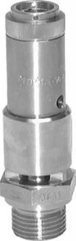 TÜV-geprüftes Sicherheitsventil DN10 aus Edelstahl 1.4401