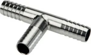 T-Schlauchverbinder Edelstahl 1.4301, PN 16, Verbinder, Schlauchverbinder, T-Verbinder, alle Größen