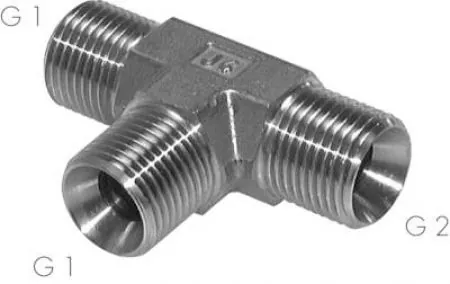 T-Stücke Edelstahl V4A mit Zollgewinde (60° Universaldichtkegel), bis 475 bar, alle Größen
