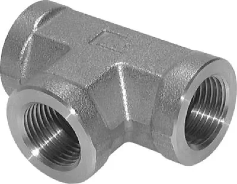 T-Stück Edelstahl V4A Innengewinde Hochdruck PN 350 bar