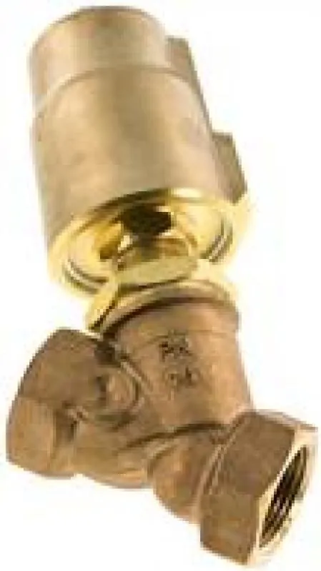Schrägsitzventile, Messing, pneumatisch bestätigt, alle Größen