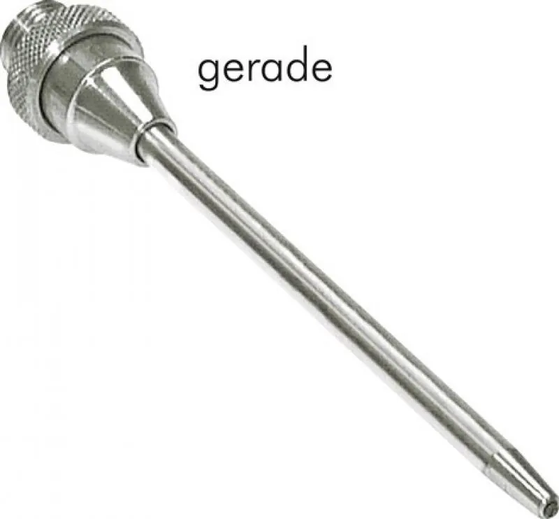 Verlängerungsrohre mit Düse aus Messing vernickelt – alle Typen