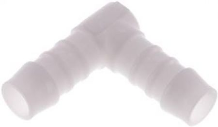 Winkel-Schlauchverbinder 3 mm bis 25 mm POM, 0,55 €