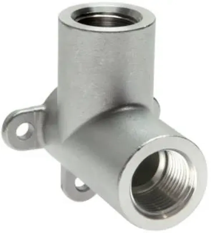 Industrie-Wandverteiler aus Edelstahl V4A für Druckluft- und Medienanschlüsse