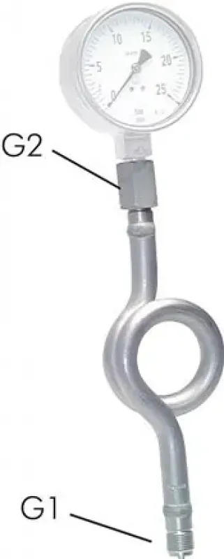 Wassersackrohr in Kreisform aus Edelstahl 1.4571 nach DIN 16282