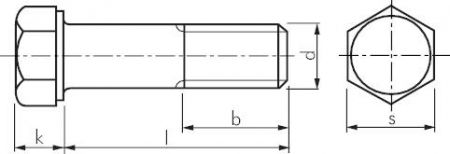 DIN 931 Verzinkte 8.8 Sechskantschraube mit Schaft - Robust und