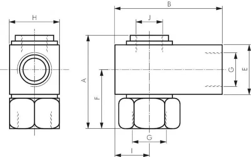 Detailansicht der internen Gleitlagerung und Dichtung