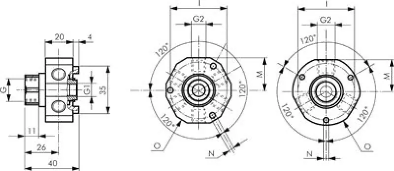 Drehverteiler, Messing vernickelt, 3-fach & 6-fach, bis 300 min-1, alle Größen