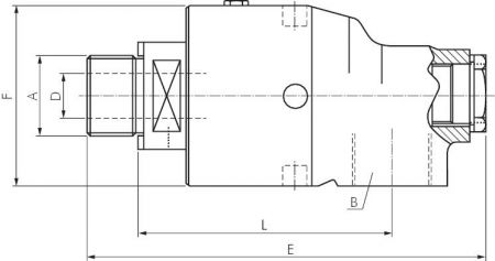 Universal-Drehdurchführungen, Edelstahl, bis 3500 U/min., bis 50 bar, alle Größen