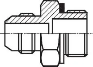 Doppelnippel mit metrischem Gewinde / JIC-Gewinde, bis 310 bar, V4A, Nippel, HD-Nippel, alle Größen