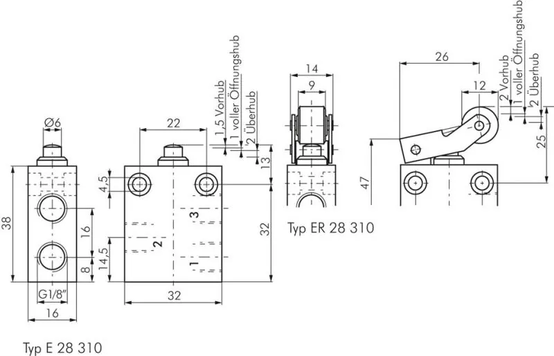 3/2-Wege Nockenventile & Rollenventile – AIRTEC