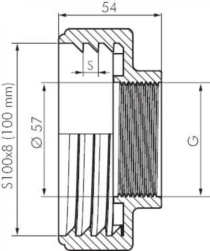 Zeichnung IBC-Container Adapter Industriequalität alle Größen