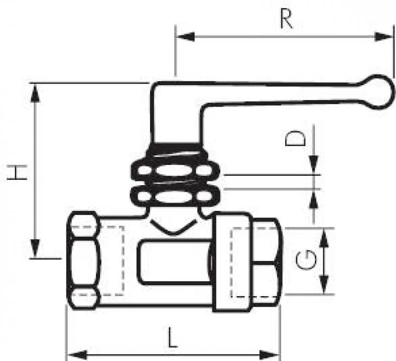 Detailansicht des Befestigungsgewindes für die Schalttafel-Montage