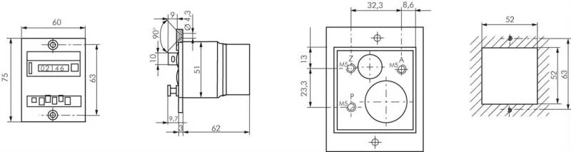 Pneumatische Additionszähler & Vorwahlzähler – 6-stellig und 5-stellig