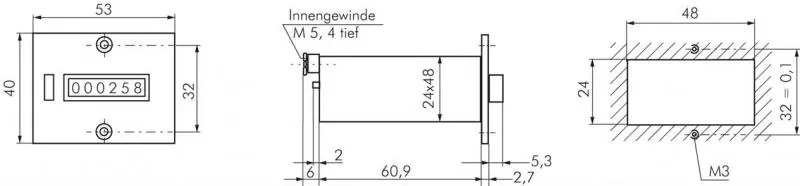 Pneumatische Additionszähler & Vorwahlzähler – 6-stellig und 5-stellig