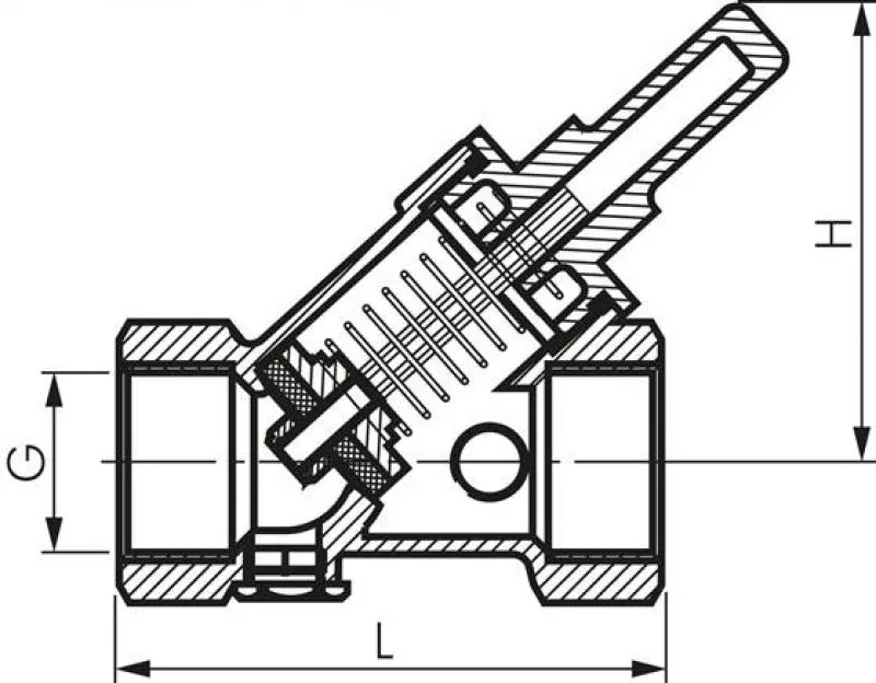 Schrägsitzrückschlagventile – Messing, DIN 3502, 16 bar, alle Größen