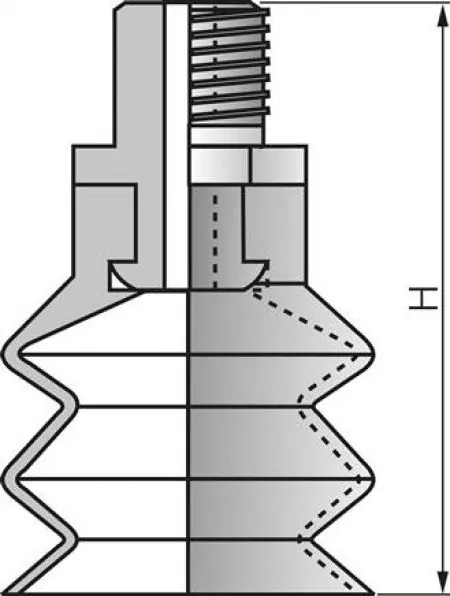 Balgsauger (ohne Halter), 2,5-fach, Ø 10 - 40 mm Balgsauger (ohne Halter), 2,5-fach, Ø 10 - 40 mm
