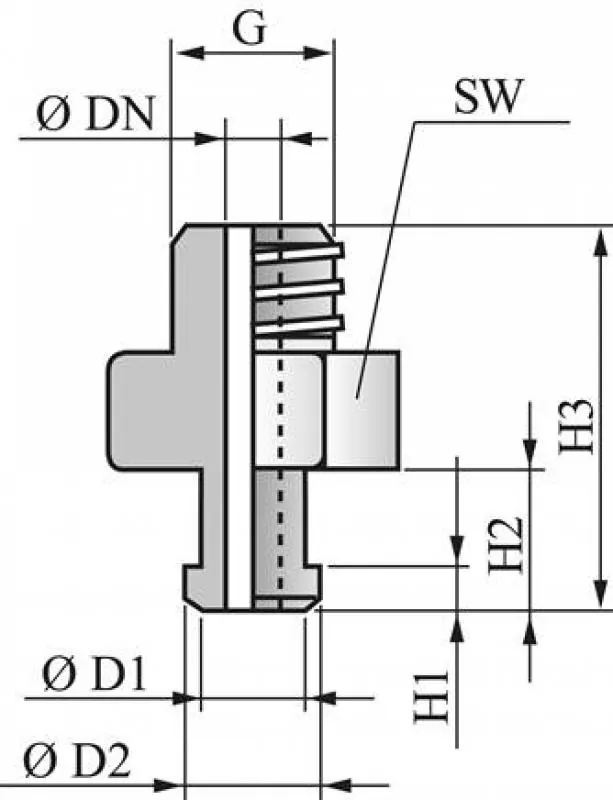Saugerhalter für Flachsauger, Ovalsauger und Balgsauger P-Serie Form 1