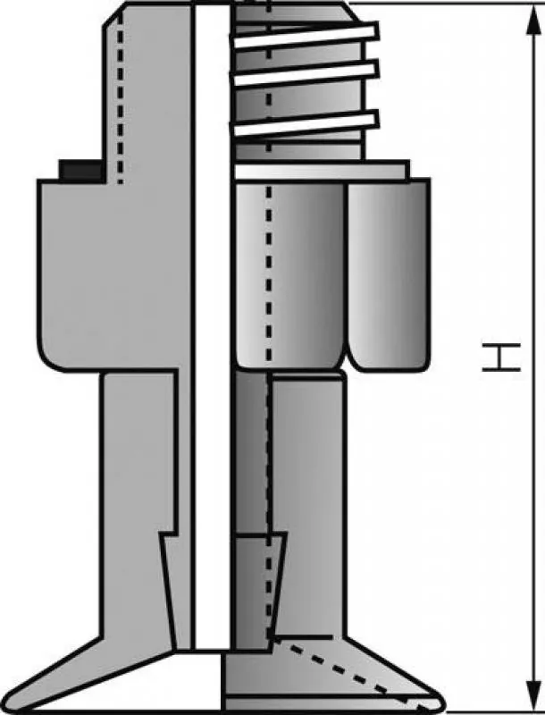 Detailansicht 2 eines kleinen Flachsaugers (z. B. Ø 8 mm) in schwarzer NBR-Ausführung