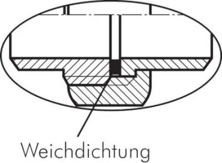 Winkelverschraubungen trennbar Edelstahl 1.4408, mit Innen- und Außengewinde - flach dichtend, bis 25 bar, Nippel, Verschraubung, alle Größen