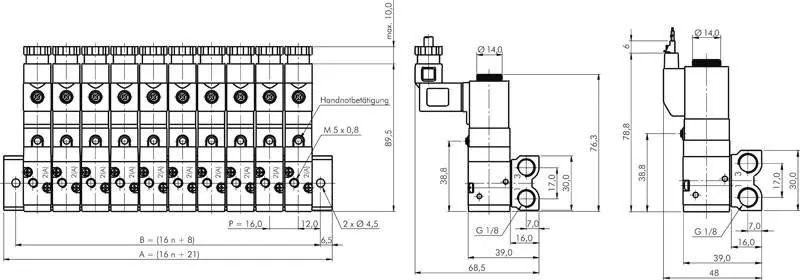 Mehrfachanschlussplatten für Magnetventile – SF1000 & YPC