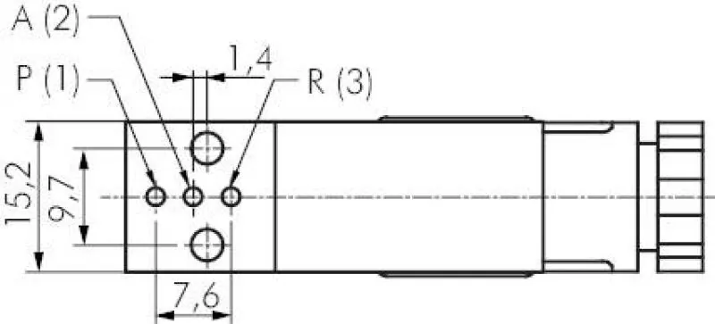 3/2-​Wege-Magnetventil Federrückstellung M5 Baureihe YSV20 YPC mit Flansch geschlossen (NC), alle Typen