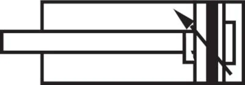 Pneumatik-Rundzylinder doppeltwirkend, ISO 6432, Eco-Line