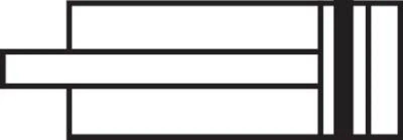Pneumatik-Rundzylinder doppeltwirkend, ISO 6432, Eco-Line