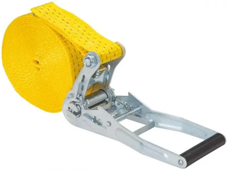 Ein 1-teiliger Ratschenzurrgurt mit Druckratsche