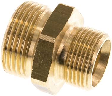 Verbinder Nippel Verschraubung Doppelnippel mit konischem Gewinde PN16 MS vern