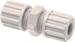 Gerade Schlauchverbindungen, PP, Anschlussprinzip "1" für Schläuche (nicht für PTFE-Schläuche), Schlauchverbinder, Verbinder, Verschraubung, alle Größen