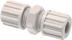 Gerade Schlauchverbindungen, PP, Anschlussprinzip "1" für Schläuche (nicht für PTFE-Schläuche), Schlauchverbinder, Verbinder, Verschraubung, alle Größen