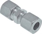 Gerade Verschraubungen, Stahl verzinkt, alle Größen, Schneidring, Schneidringverschraubung, Reduziereinsatz, Klemmring, Klemmringverschraubung