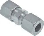 Gerade Verschraubungen, Stahl verzinkt, alle Größen, Schneidring, Schneidringverschraubung, Reduziereinsatz, Klemmring, Klemmringverschraubung