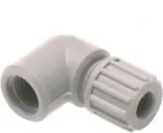 Winkel-Aufschraubverschraubungen, PP, Anschlussprinzip "1" für Schläuche (nicht für PTFE-Schläuche), Schlauchverbinder, Verbinder, Verschraubung, alle Größen