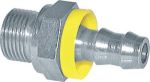 Steckanschlüsse Stahl verzinkt, 60° Konus, mit Außengewinde, zölliges Gewinde zylindrisch, GSP, alle Größen, Parker, Hydraulik, Mineralöl, Luft, Wasser, Schmieröl, Schlauch, Druckschlauch, Pneumatik