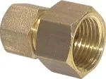 Gerade Aufschraubverschraubungen Messing mit zylindrischem Innengewinde, Klemmringverschraubung, alle Größen, Klemmring, Luft, Pneumatik, Rohr