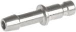 Kupplungsstecker mit Schlauchtülle, NW 2,7, Messing vernickelt, Stecker, Kupplung, Standard, alle Größen