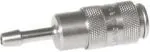 Kupplungsdosen mit Schlauchtülle, NW 2,7 , Messing vernickelt, Tülle, Dose, Kupplung, Standard, alle Größen