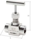 Edelstahl-Nadel-Absperrventile, IG, PN 300 (Eco-Line), Absperrventil, Ventil, Nadelventil, alle Größen