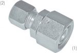 Reduziereinsätze mit Dichtkegel & O-Ring, Stahl verzinkt, alle Größen, Schneidring, Schneidringverschraubung, Reduziereinsatz, Klemmring, Klemmringverschraubung