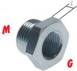 Reduziernippel mit metrischem Gewinde / G-Gewinde, bis 315 bar