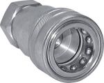 Hydraulik-Kupplungen für Maschinenbau Stahl mit Innengewinde , ISO 7241-1 B, Kupplung, Hydraulikkupplung, alle Größen auch NPT